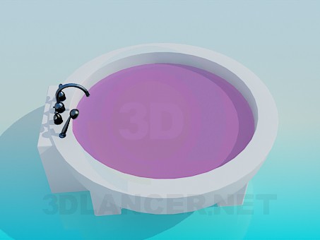 3d модель Круглая ванна – превью 3d модель Круглая ванна – превью