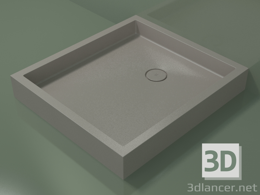 Modelo 3d Base de duche Alto (30UA0140, Clay C37, 90x100 cm) - preview