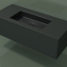 3D Modell Waschbecken mit Schublade (06UC72401, Deep Nocturne C38, L 120, P 50, H 36 cm) - Vorschau