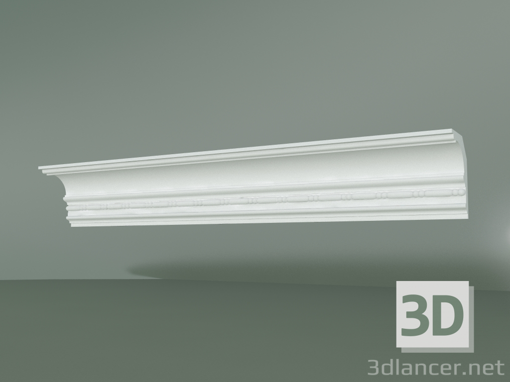modèle 3D Corniche en plâtre avec ornement KV518 - preview