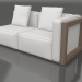 modello 3D Modulo divano, sezione 1 destra (Bronzo) - anteprima