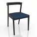 3d model Silla 463 mm (negro RAL 9005) - vista previa