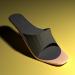 3d model Slippers with a heel, female - preview
