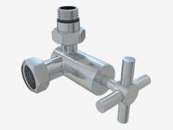 3D valve right (cross) G 1/2 "HP x G 3/4" NG