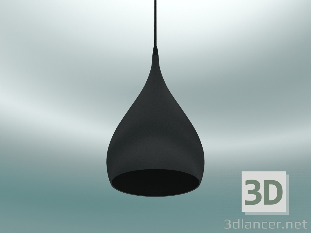 modèle 3D Suspension lumineuse à filer (BH1, Ø25cm, H 45cm, Matt Black) - preview
