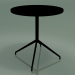 3D Modell Runder Tisch 5710, 5727 (H 74 - Ø69 cm, ausgebreitet, schwarz, V39) - Vorschau