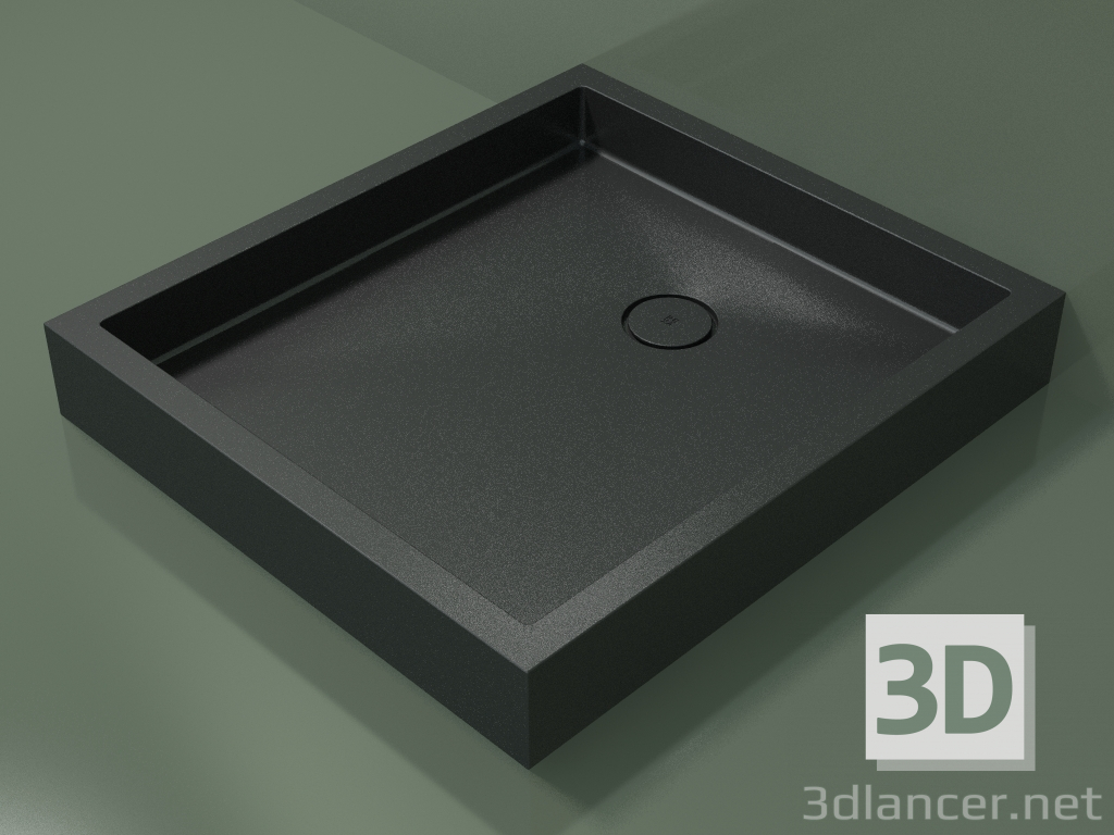 modello 3D Piatto doccia Alto (30UA0140, Deep Nocturne C38, 90x100 cm) - anteprima