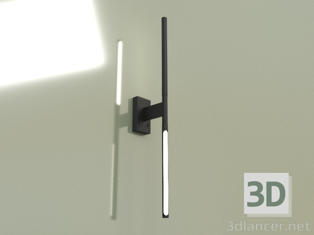 modello 3D Lampada da parete KONO WALL 3200K BK 15005 - anteprima