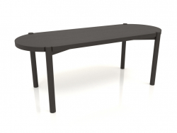 Table basse JT 053 (extrémité droite) (1200x466x454, bois brun foncé)