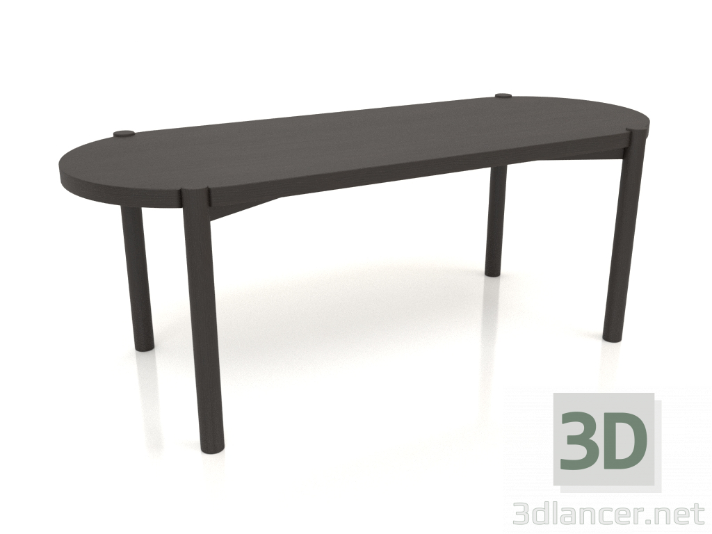 modello 3D Tavolino JT 053 (estremità dritta) (1200x466x454, legno marrone scuro) - anteprima