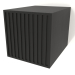 3d model Hanging shelf ST 06 (corrugated door, 250x315x250, wood black) - preview