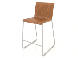 Yarım bar sandalyesi Harris (kahverengi çelik)