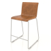 3D modeli Yarım bar sandalyesi Harris (kahverengi çelik) - önizleme