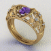 3d women's ring model buy - render