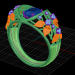 3D kadın yüzüğü modeli satın - render
