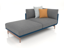 Sofa module, section 2 left (Grey blue)