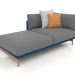 modello 3D Modulo divano, sezione 2 sinistra (Grigio blu) - anteprima