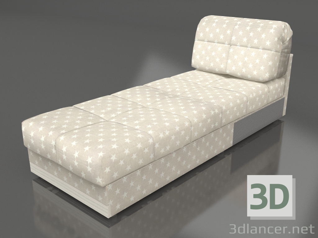 modèle 3D Module canapé Jacqueline 2 (beige) - preview