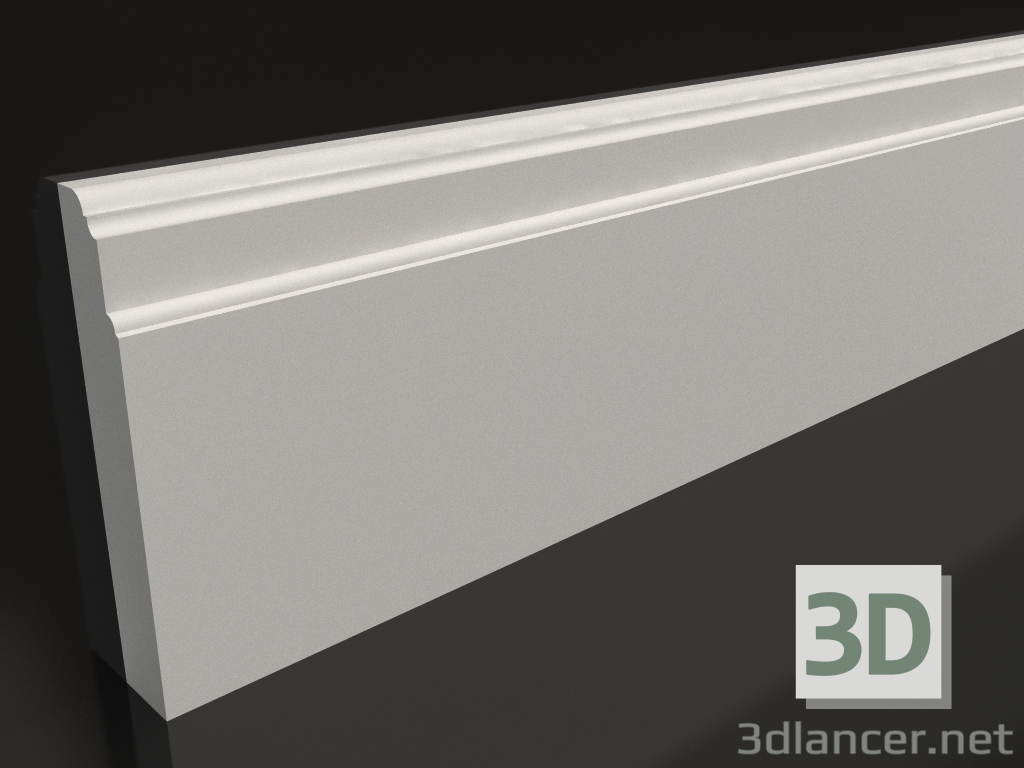 Modelo 3d Rodapé de piso em gesso PN 014 (150x25) - preview