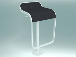 Self-adjusting stool LEM (S83 H66-79 fabric, floor fixing base Ø 20 cm)