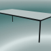 modèle 3D Base de table rectangulaire 250x110 cm (Blanc, Noir) - preview