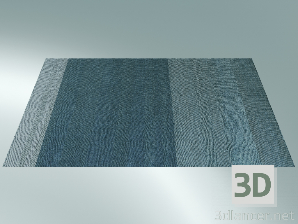 modèle 3D Tapis Varjo (200x300 cm, Bleu) - preview