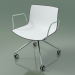 Modelo 3d Cadeira 2055 (4 rodízios, com braços, LU1, polipropileno bicolor) - preview