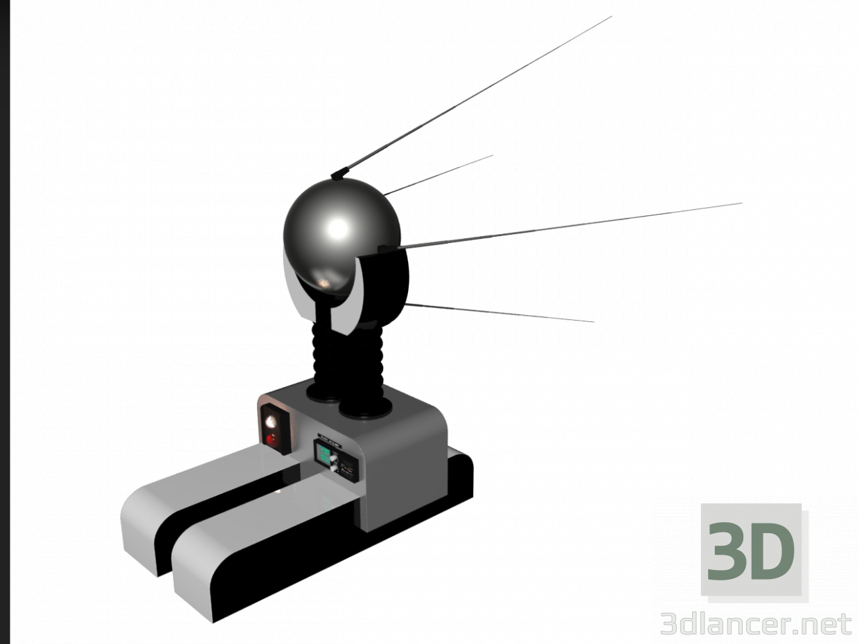 3d модель робот погрузчик – превью