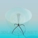 3d model Table with round-headed stalk - preview