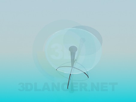 3d модель Столик круглий з хрестоподібної ніжкою – превью 3d модель Столик круглий з хрестоподібної ніжкою – превью