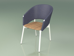 Silla confort 022 (Metal Milk, Azul)