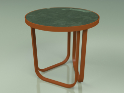 Side table 008 (Metal Rust, Glazed Gres Forest)