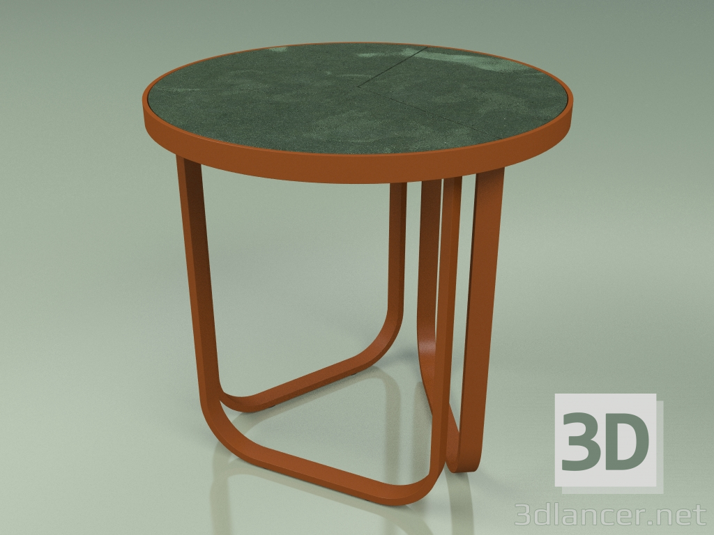 3d model Side table 008 (Metal Rust, Glazed Gres Forest) - preview