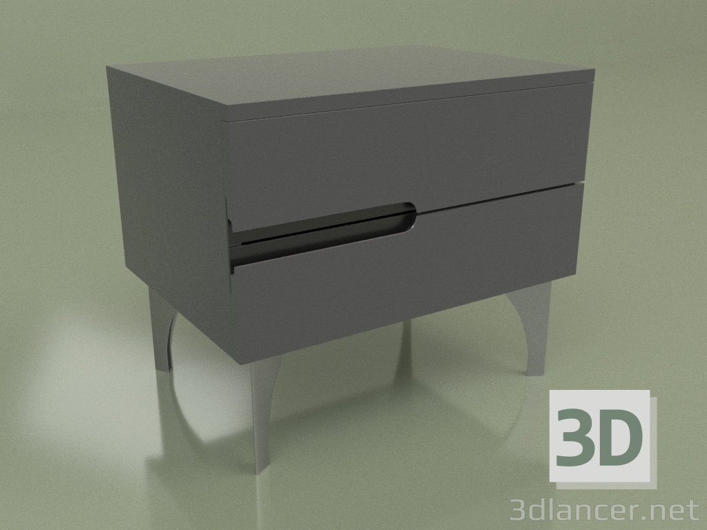 3d model Bedside table GL 250 (Anthracite) - preview