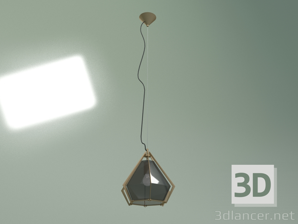 modèle 3D Lampe à suspension Louvre Pyramide diamètre 35,5 (or mat, noir) - preview