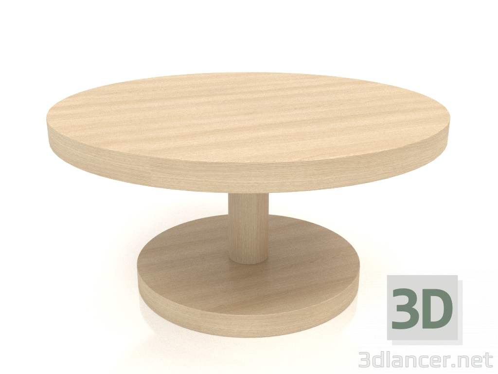 3 डी मॉडल कॉफी टेबल जेटी 022 (डी = 800x400, लकड़ी सफेद) - पूर्वावलोकन