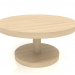 3 डी मॉडल कॉफी टेबल जेटी 022 (डी = 800x400, लकड़ी सफेद) - पूर्वावलोकन