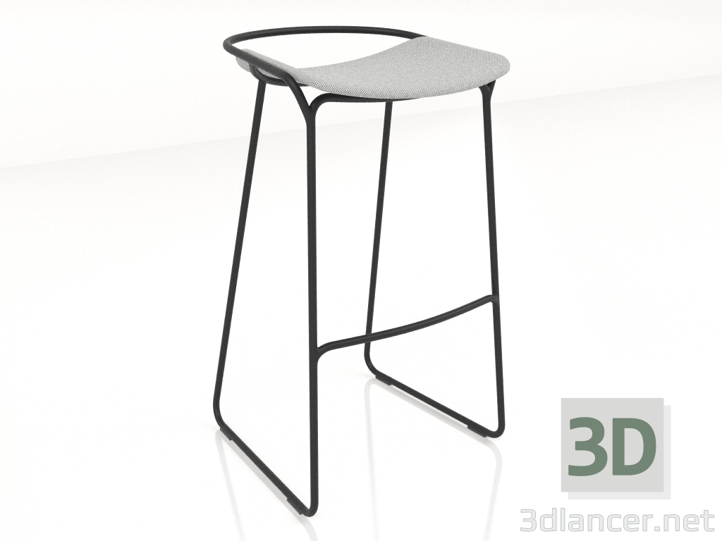 3d model bar chair - preview