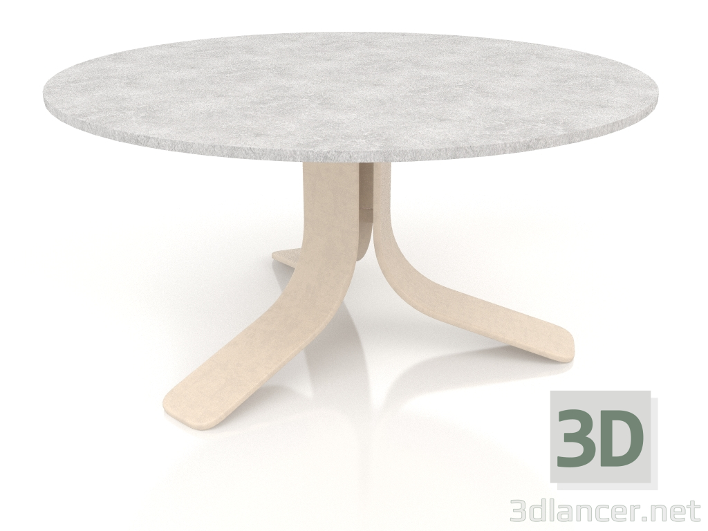 modello 3D Tavolino Ø80 (Sabbia, DEKTON Kreta) - anteprima