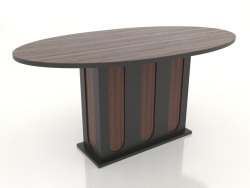Tavolo da pranzo OVALE 1600x900 mm (noce scuro)
