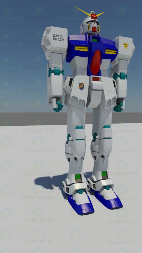 El carácter de Gundam 3D modelo Compro - render El carácter de Gundam 3D modelo Compro - render