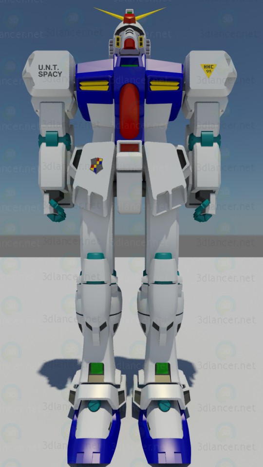 El carácter de Gundam 3D modelo Compro - render El carácter de Gundam 3D modelo Compro - render