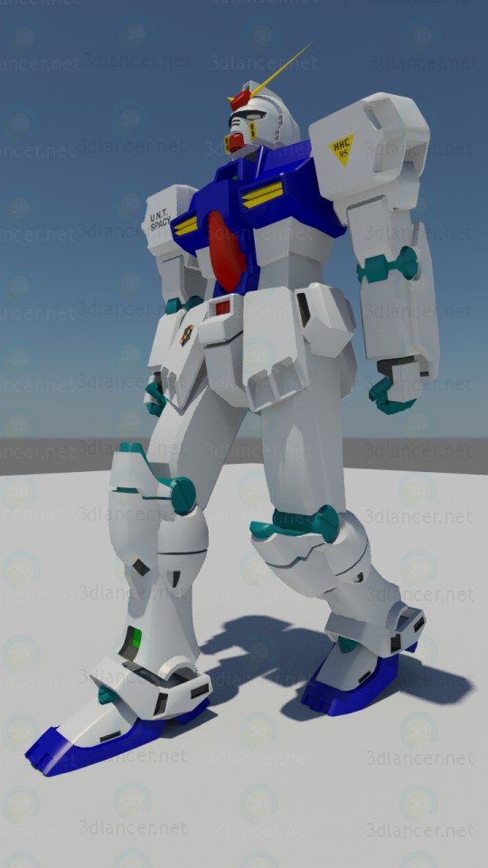 El carácter de Gundam 3D modelo Compro - render El carácter de Gundam 3D modelo Compro - render