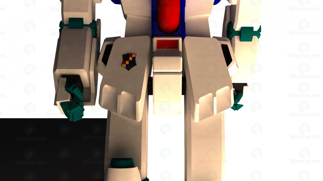 El carácter de Gundam 3D modelo Compro - render El carácter de Gundam 3D modelo Compro - render