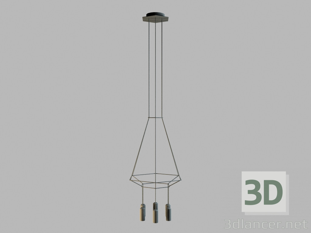 3d model Lámpara colgante 0307 - vista previa