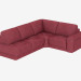 modello 3D divano ad angolo modulare - anteprima