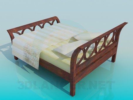 3d model Bed - preview 3d model Bed - preview