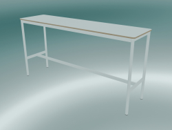 Rectangular table Base High 50x190x95 (White, Plywood, White)