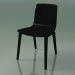 3D modeli Sandalye 3910 (4 ahşap ayak, siyah huş ağacı) - önizleme