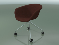 Chair 4237 (4 castors, with upholstery f-1221-c0576)